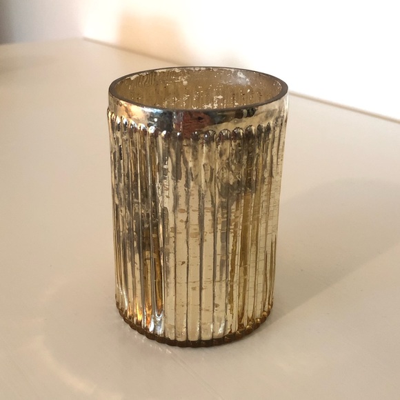 World Market Set of 10 (Two sets of 5) Gold Mercury Glass Votive Holders - Picture 6 of 12